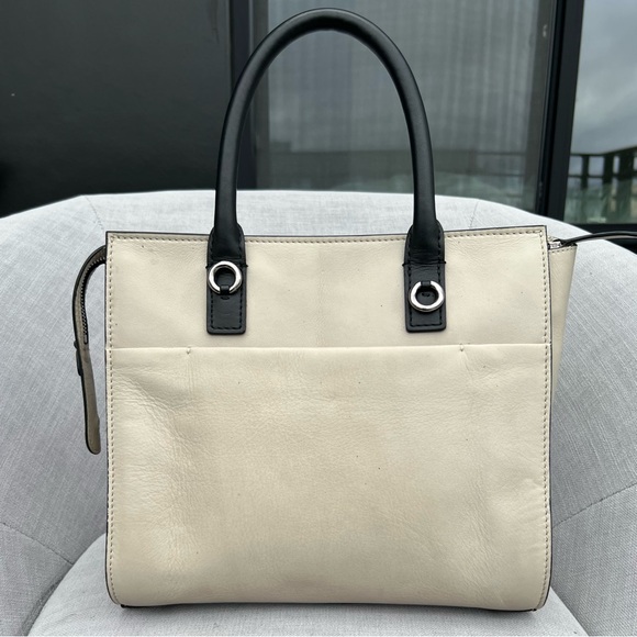 Barbara Bui "Back To Black" Gray Bag, Snakeskin Trim - Picture 3 of 10